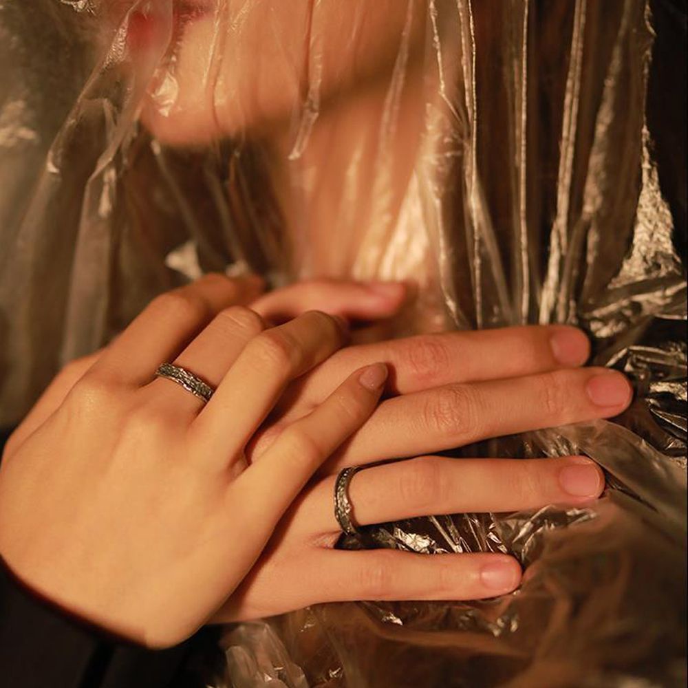 Nhẫn đeo ngón tay kim loại phong cách punk thời trang unisex