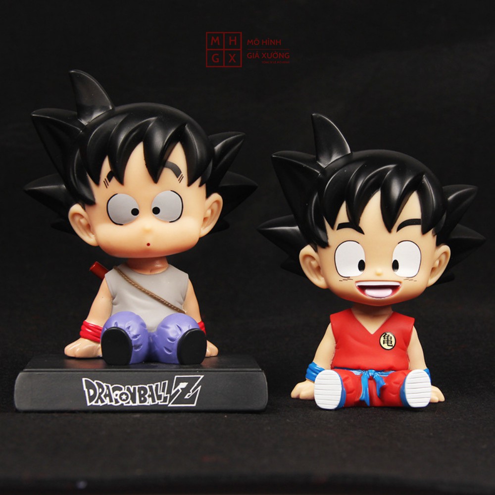 Mô Hình Son Goku Krillin Chibi - Trang trí taplo ô tô - Trang trí bàn học bàn , bàn làm việc - DragonBall