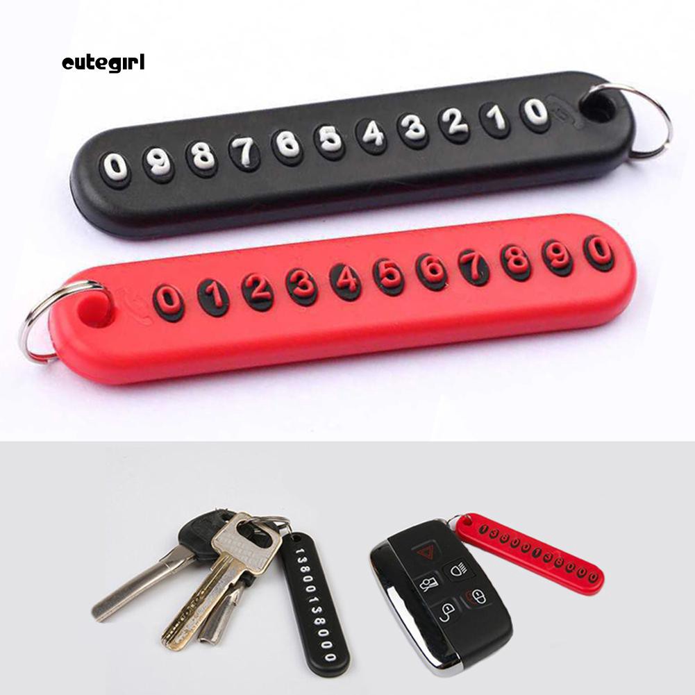 Móc chìa khóa chống thất lạc có thể gắn số điện thoại DIY | BigBuy360 - bigbuy360.vn