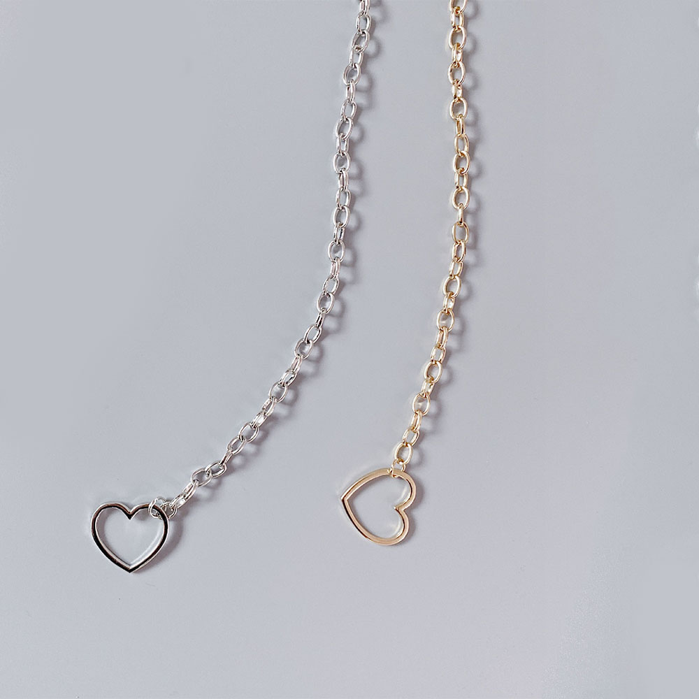 Thắt Lưng Dây Xích Kim Loại Mặt Trái Tim Thời Trang Cho Nữ