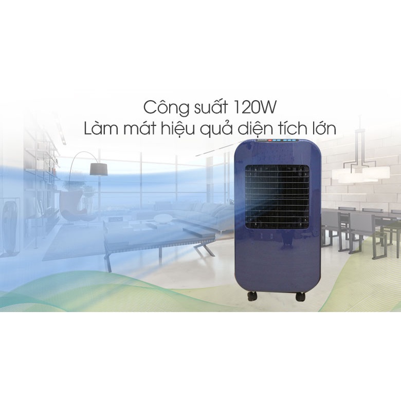 Quạt điều hòa Sunhouse SHD7725 23L lọc sạch không khí bằng Ozone  - Bảo hành chính hãng - Điện máy Sunmy
