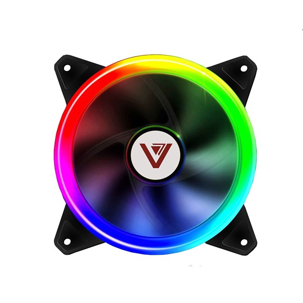 Fan Case V202B LED RGB (12cm) - Gắn Trực tiếp lên Nguồn / Tự Chuyển màu RGB