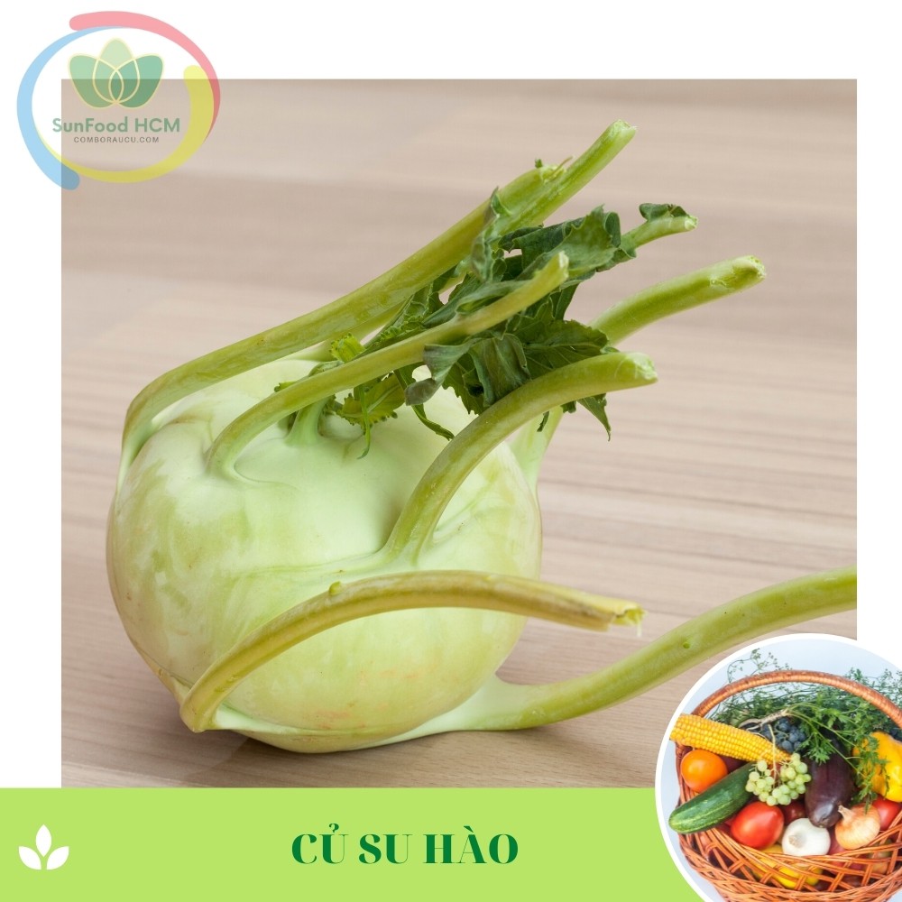 [CỦ SU HÀO] Su hào Đà Lạt, Combo củ quả Đà Lạt, củ su hào Đà Lạt, rau củ xanh, su hào xanh, rau củ sạch SunFood -VietGAP