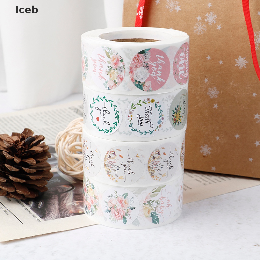 1 Cuộn 500 Nhãn Dán &quot;Thank You&quot; Cho Tiệc Cưới