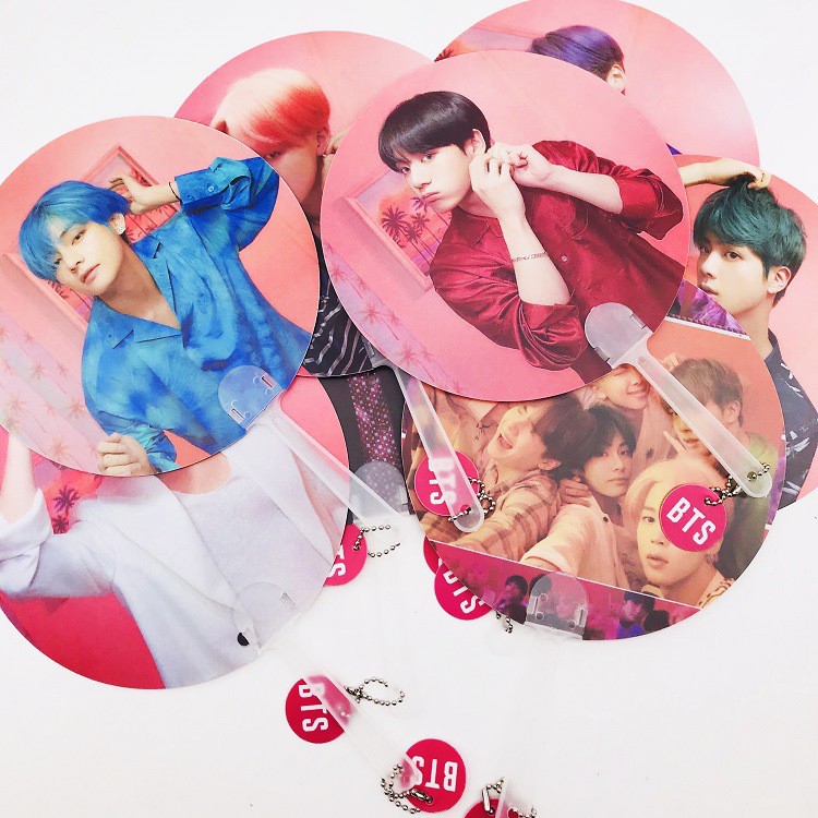 Quạt bts quạt Map of the Soul: Persona quạt tròn cầm tay in hình nhóm nhạc Hàn Quốc quà tặng trang trí xinh xắn