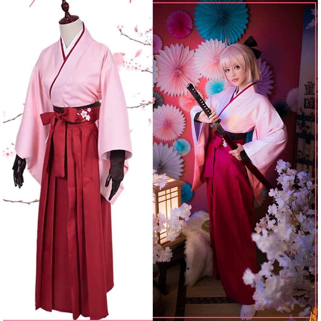 Cosplay nữ Fate / Grand Order Cosplay Souji Okita Kimono