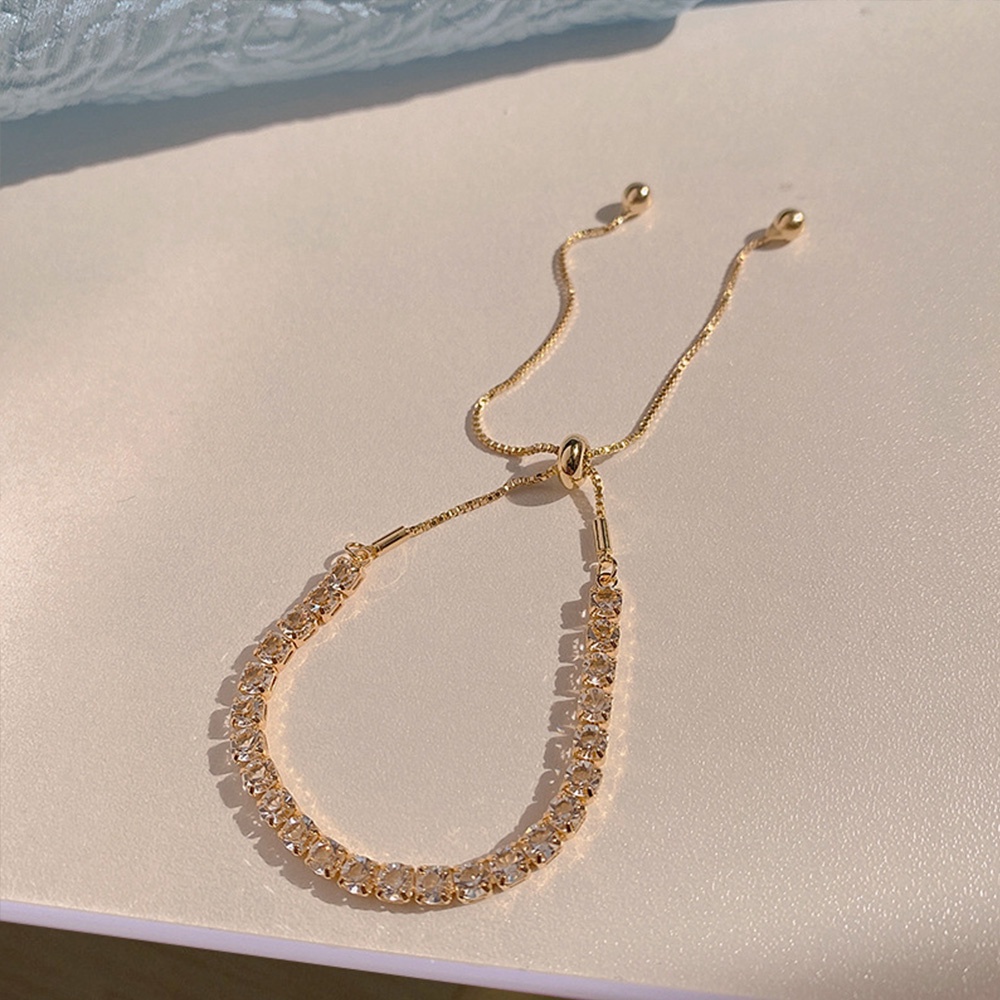 Vòng tay đính đá zircon đơn giản sang trọng thời trang cho nữ