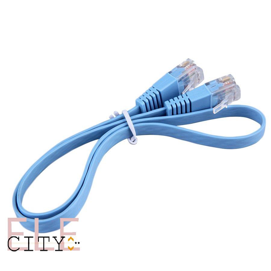 1 Dây Cáp Mạng Lan Rj45 Cat6 8p8c 0.5m Màu Xanh Dương