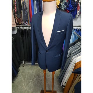 [Full Size] Áo vest nam form ôm body kiểu Hàn Quốc tông xanh đen