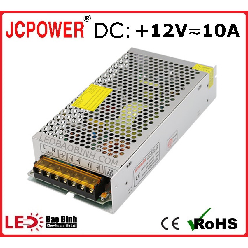 Nguồn Led 12V- 10A  hãng JCPOWER