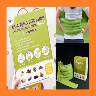 Gối chườm thảo dược HAPAKU - đai thảo mộc thiên nhiên quà tặng từ Vinamilk Vietnam