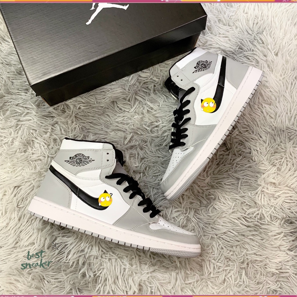 Giày Sneaker 🚚FREESHIP🚚 Giày Thể Thao JD1 Xám Cổ Cao Nam Nữ