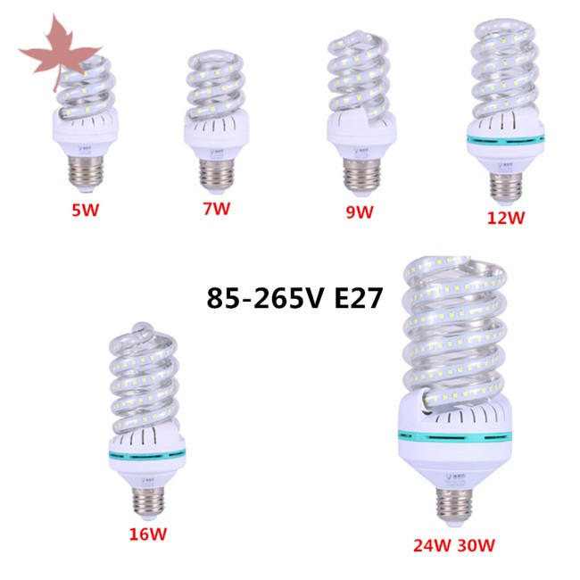 Bóng Đèn Led Hình Xoắn Ốc 85-265v E27