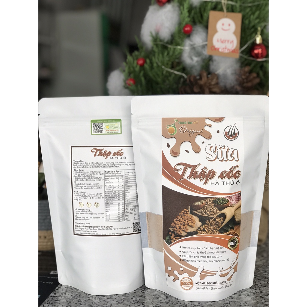 Thập Cốc Hà Thủ Ô - Kích thích mọc tóc, chống rụng tóc, bạc tóc, hói đầu (Combo 2 gói + tặng bình lắc)