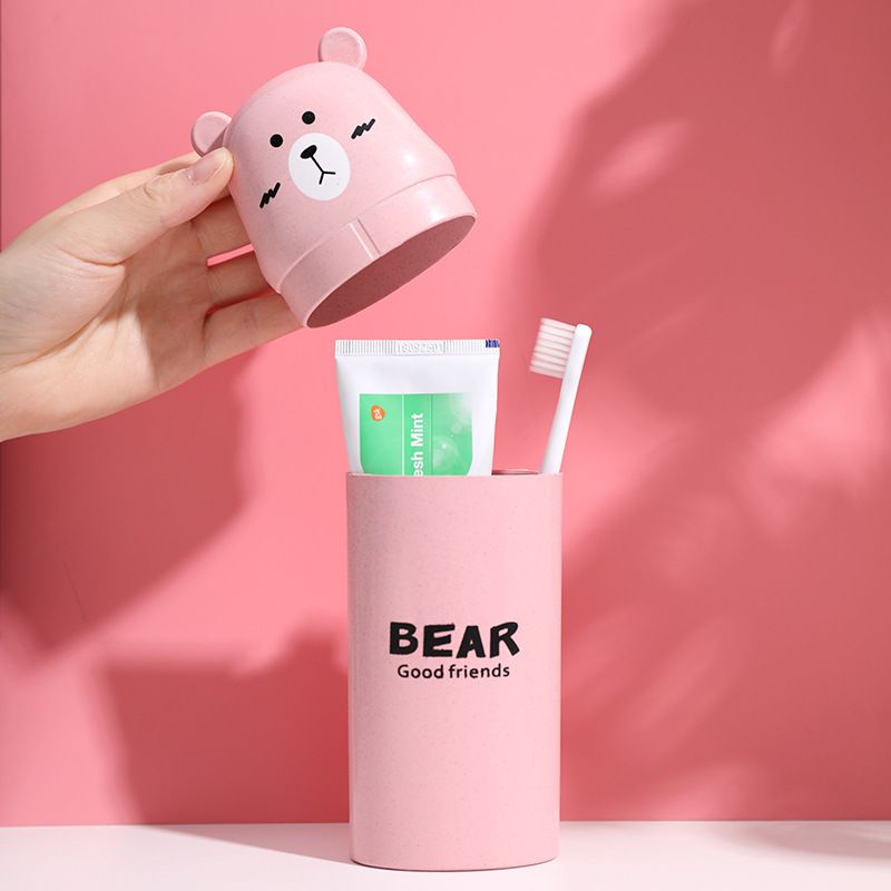 Hộp đựng bàn chải hình gấu Bear - Hộp đựng kem đánh răng du lịch