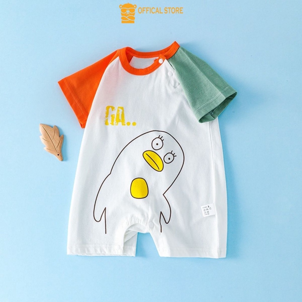 Body Đùi Cộc Tay LOTUKA Cho Bé Chất Cotton Thoáng Mát Mềm Mịn Co Giãn 4 Chiều