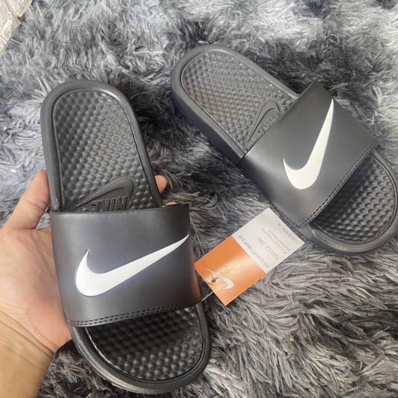 Dép quai ngang banesi clasic full đen