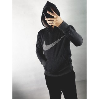 Áo hoodie trơn logo