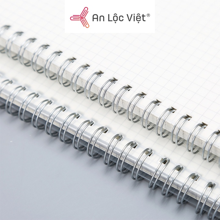 Sổ Lò Xo Inox Không Gỉ B5 160 Trang - Bìa Nhựa PP Trong Suốt