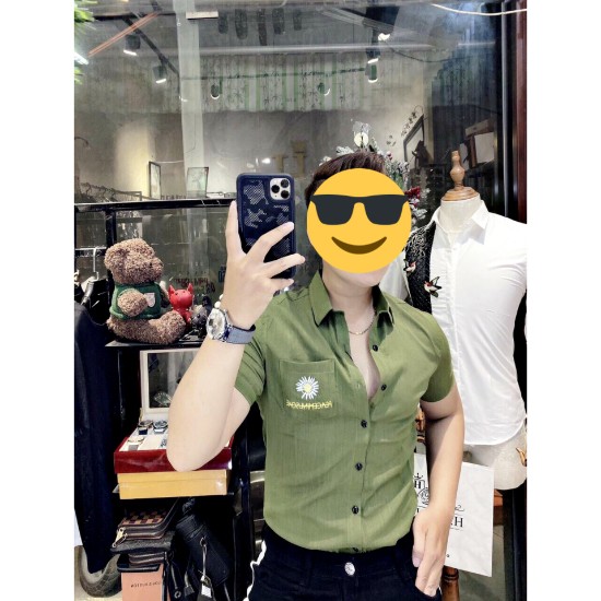 Áo Sơ Mi Đũi Nam Mẫu In Thêu Soái Ka Dành Cho Chàng [Hàng Hot💥] | BigBuy360 - bigbuy360.vn