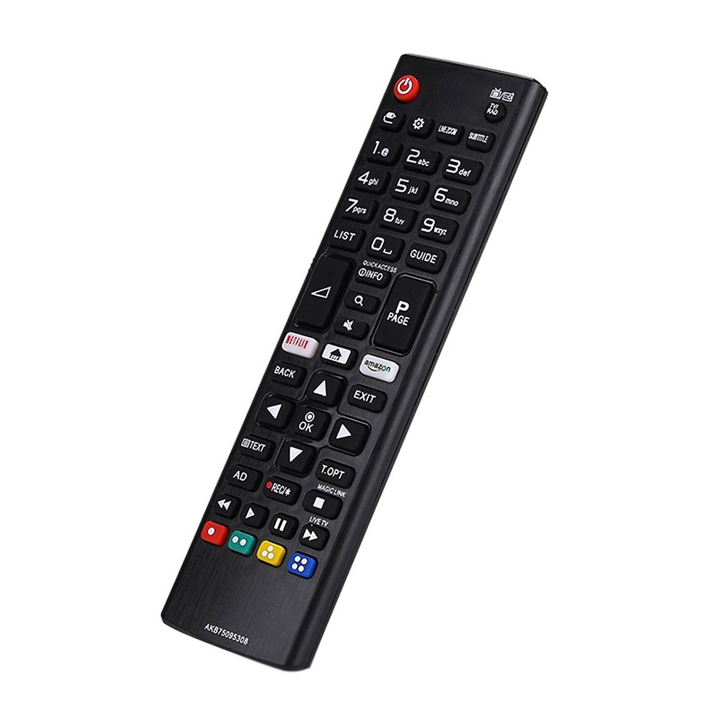 REMOTE ĐIỀU KHIỂN TIVI LG SMART NGẮN Đời Mới NETFLIX-AMAZON Hàng Chuẩn Loại 3 nút trắng Logo LG cao cấp