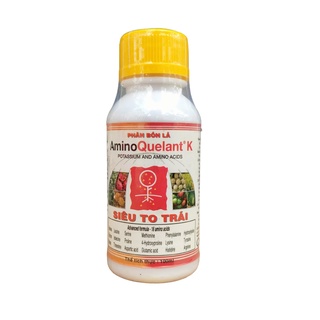 Amino Quelant-K Phân bón lá NK sinh học cao cấp bổ sung K- Siêu to trái, tăng độ ngọt tự nhiên chai 100ml