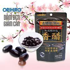 Dấm đen giảm cân Nhật Bản Orihiro túi 216 viên, viên uống giảm cân giấm đen Orihiro,cam kết giảm 2-3kg khi sử dụng 1 gói