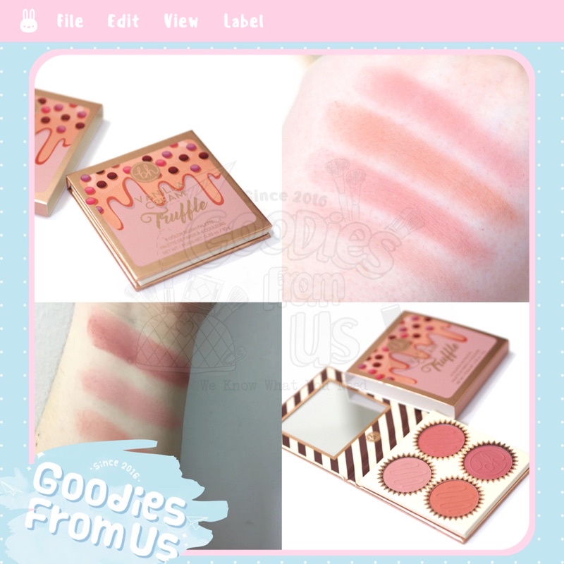 BH Cosmetics Bảng má hồng Truffle Blush - Vanilla Cream SALE 60% !!