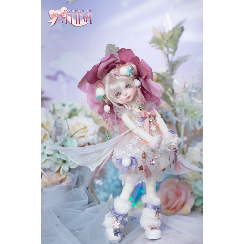 Bộ Búp Bê bjd 1 / 6 30 cm Bằng Lụa Satin Dễ Thương Cho Bé Gái Satina