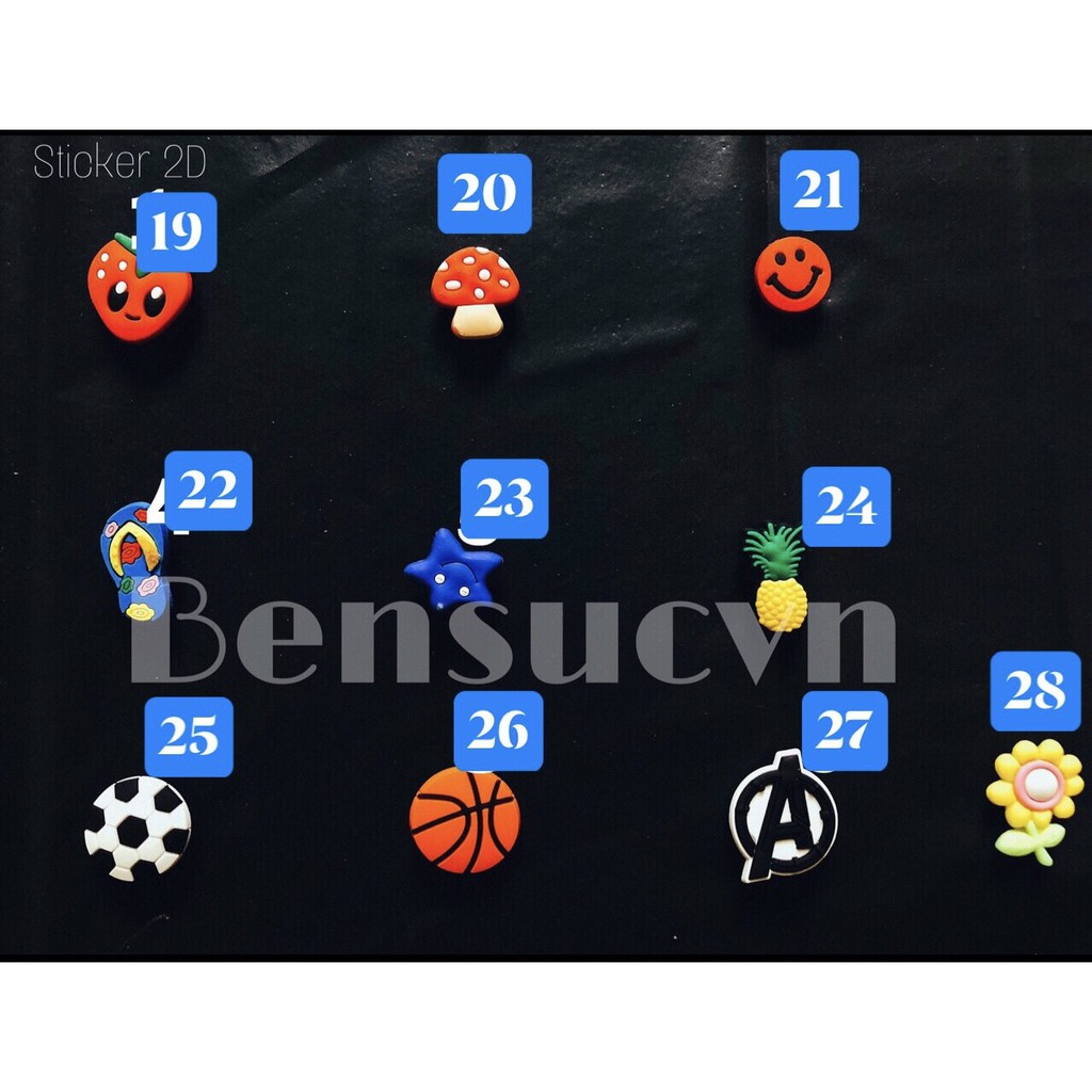 Jibbiz/Sticker cực đẹp Hàng chuẩn do shop Chụp | BigBuy360 - bigbuy360.vn
