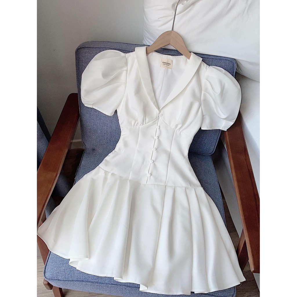 Đầm dự việc phối nút tùng xòe sang chảnh - Mabel Dress | BigBuy360 - bigbuy360.vn