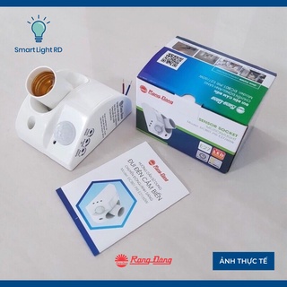 Đui đèn cảm biến Rạng Đông, Model: ĐCB01.PIR E27/300W
