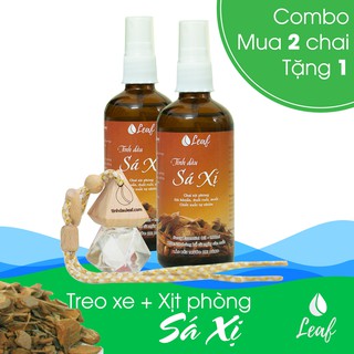 Combo 2 chai tinh dầu xịt tạo hương đuổi côn trùng mùi hương Sá Xị 100ml Leaf
