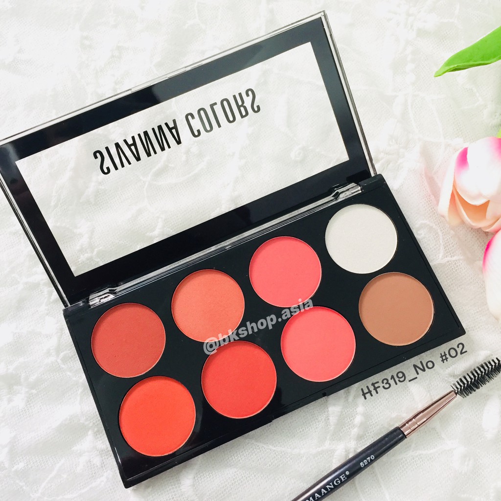 (3 Trong 1) Sét Phấn Má Hồng - Tạo Khối - Highlight Sivanna Ultra Blush Palette HF319