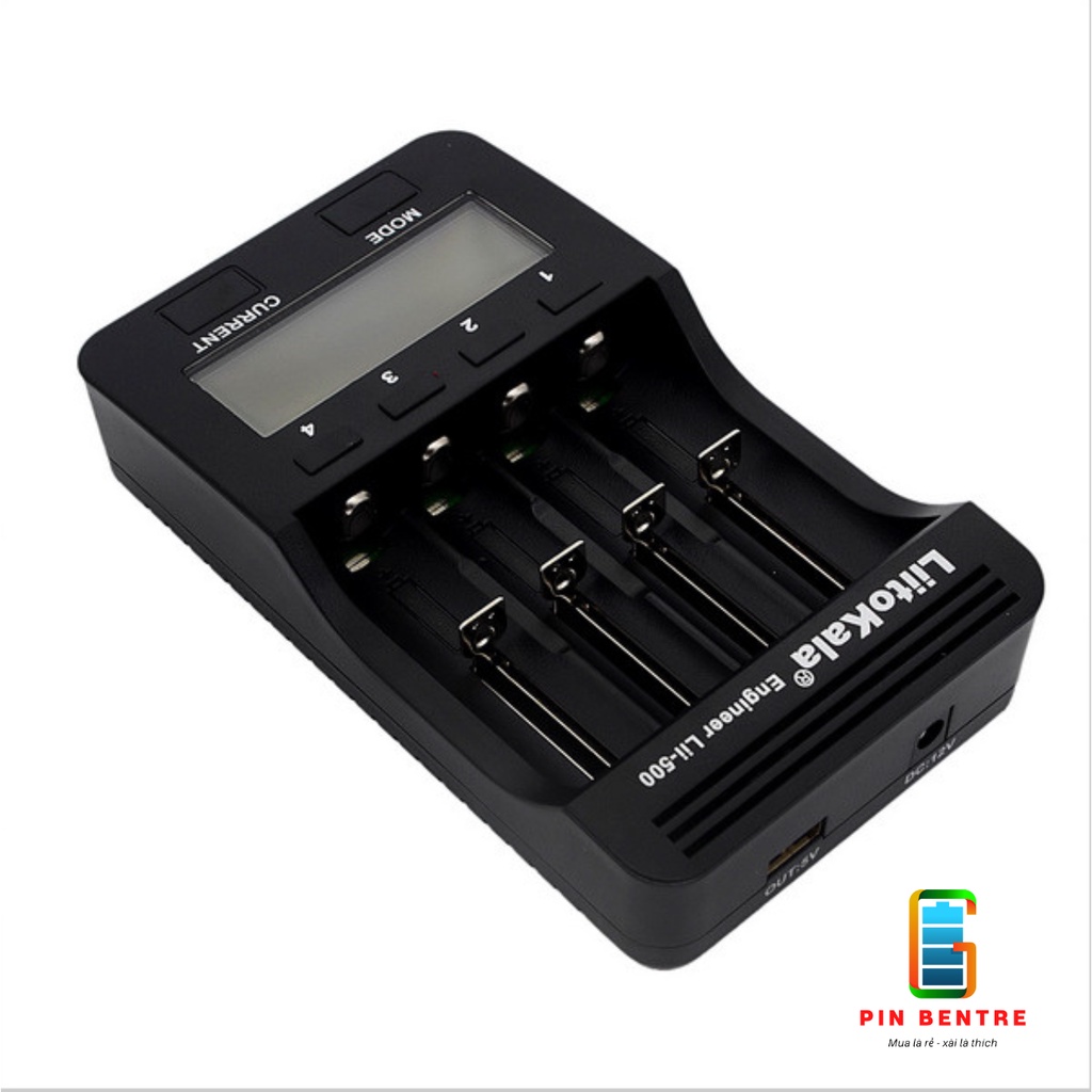 Bộ sạc Pin Liitokala Lii-500 và Test dung lượng Pin chính hảng