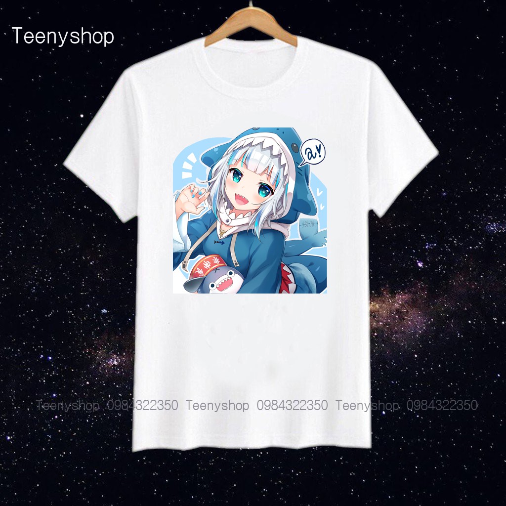 áo thun anime manga Gawr Gura Hololive nhiều mẫu ver2
