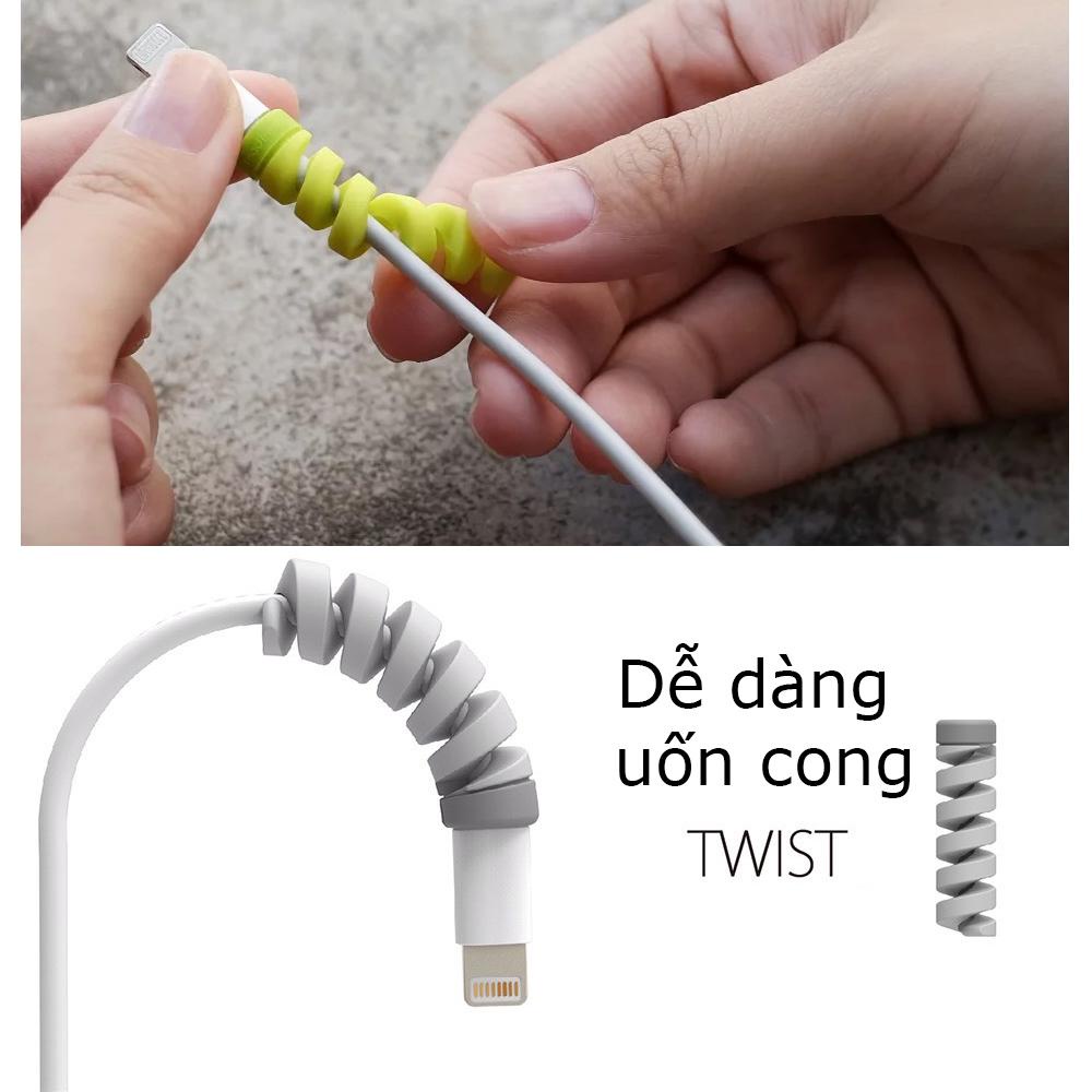 Dây kẹp thu gọn tai nghe cáp sạc điện thoại hình thú dễ thương