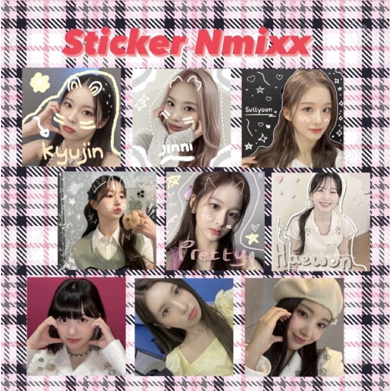 Set 30 sticker niêm phong Nmixx bao xinh