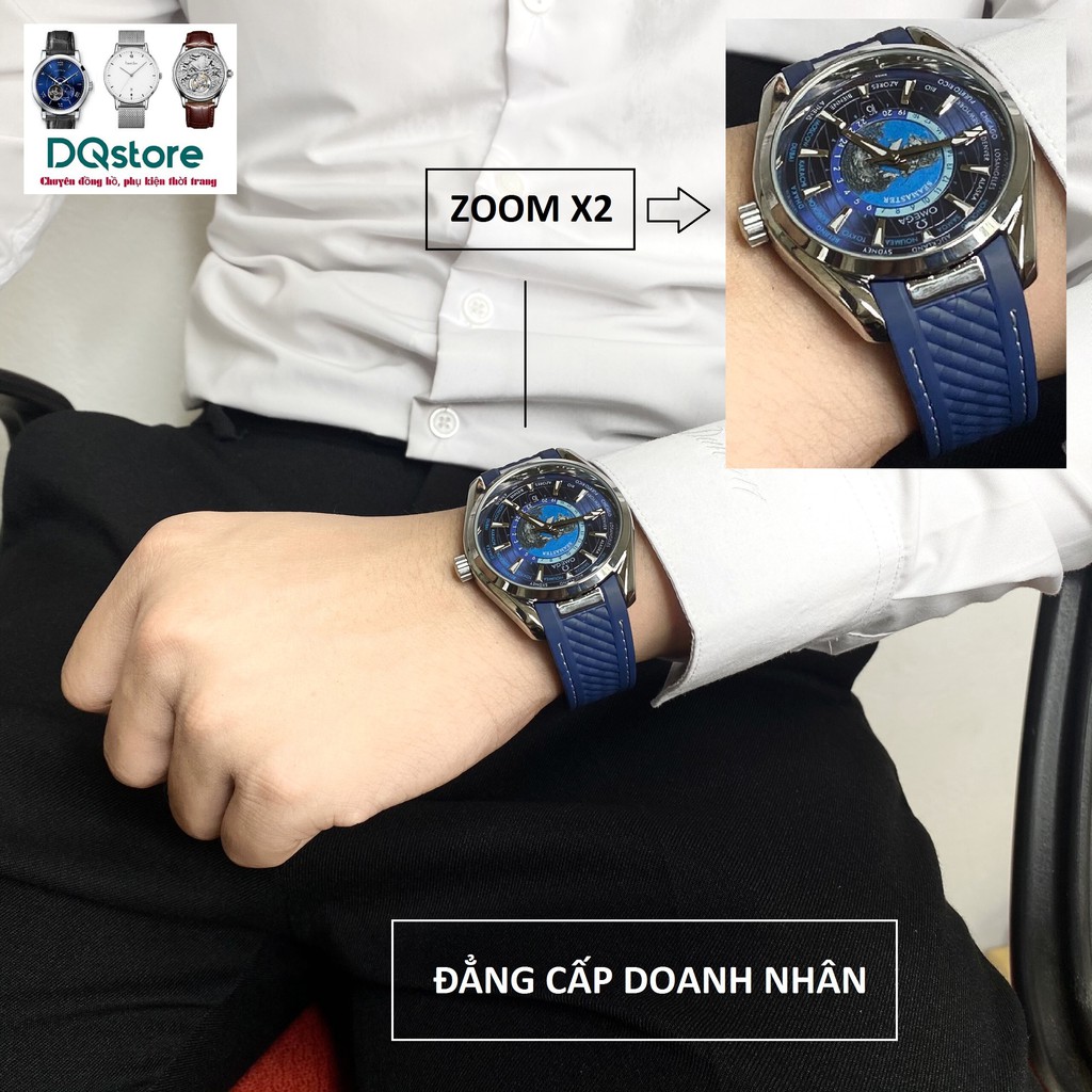 [Giá hủy diệt] [Ảnh thật]  Đồng Hồ Nam OMG xanh máy cơ automatic, mặt đá Sapphire chống xước, chống nước siêu tốt | BigBuy360 - bigbuy360.vn