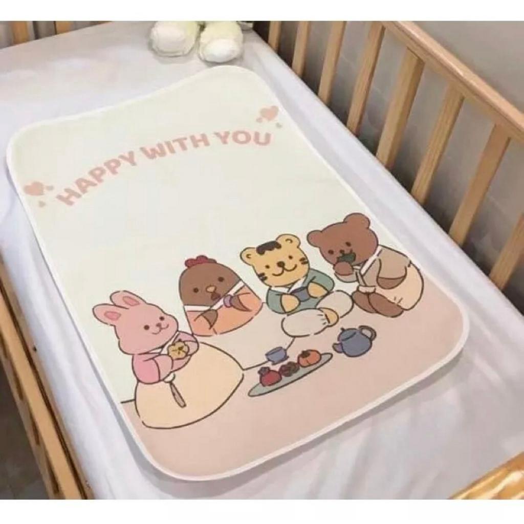Tấm lót chống thấm 4D cho bé sơ sinh mẫu mới nhiều họa tiết đẹp kích thước 50 x 70cm shop con cưng store A106