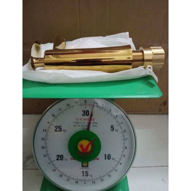 Vòi lavabo chiếc lá vàng 20cm