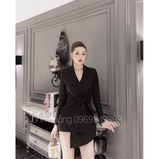 Áo vest giấu quần lệch vạt chất tuyết mưa sang chảnh