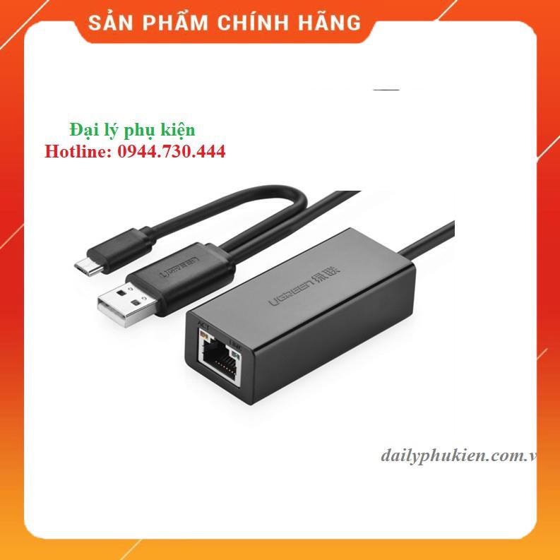 Cáp USB 2.0 sang lan hỗ trợ OTG Ugreen 30219 dailyphukien