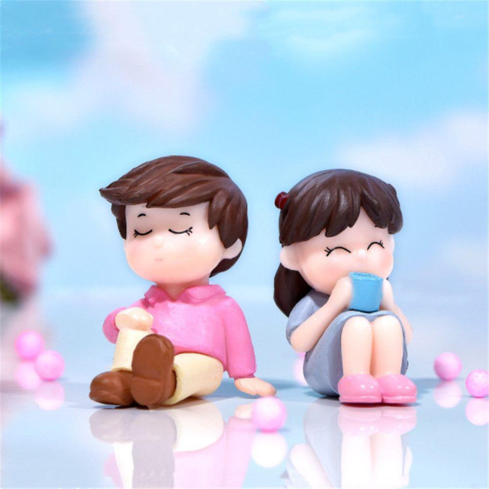 Mô Hình Cặp Đôi Xinh Xắn Dễ Thương Dùng Để Trang Trí Vườn