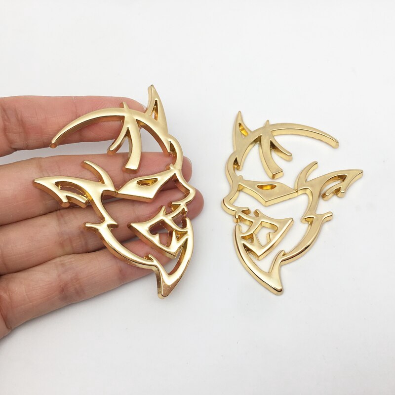 2 Chiếc Kim Loại Cho Dodge Demon Challenger Fender Xe Bên Miếng Dán Cho Dodge Challenger RAM 1500 Sạc Avenger Calibre Phi Tiêu nitro