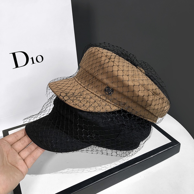 Mũ Beret Vải Gạc Phong Cách Retro Nhật Bản Mới Cho Nữ