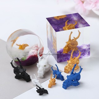 Mô Hình 3D Đầu Rồng - Trang trí sản phẩm Resin
