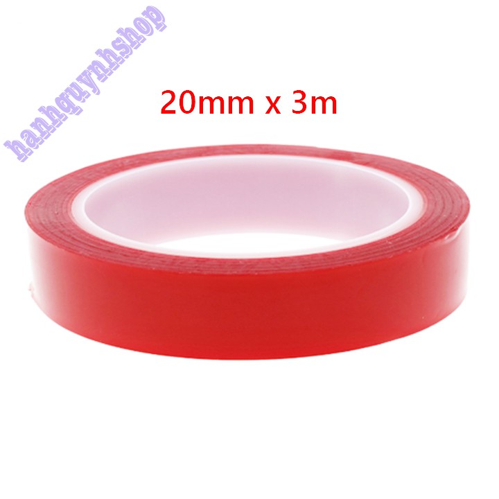 Băng Keo, Băng Dính 2 Mặt Trong Suốt Chất Liệu Acrylic Siêu Dính