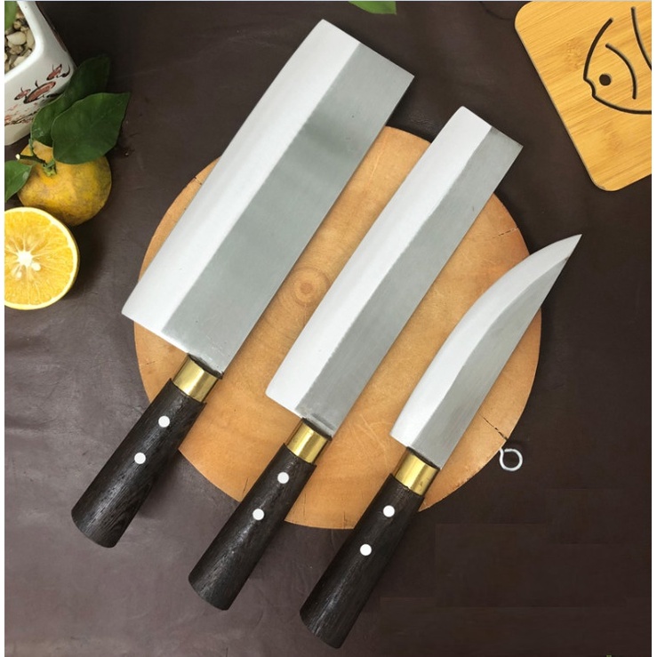 Bộ dao Buck-I sắc bén 5 món màu đen