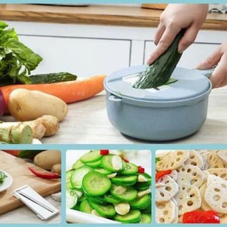 Rổ Nạo Rau Củ Quả Nhà Bếp 7 Chi Tiết Đa Năng